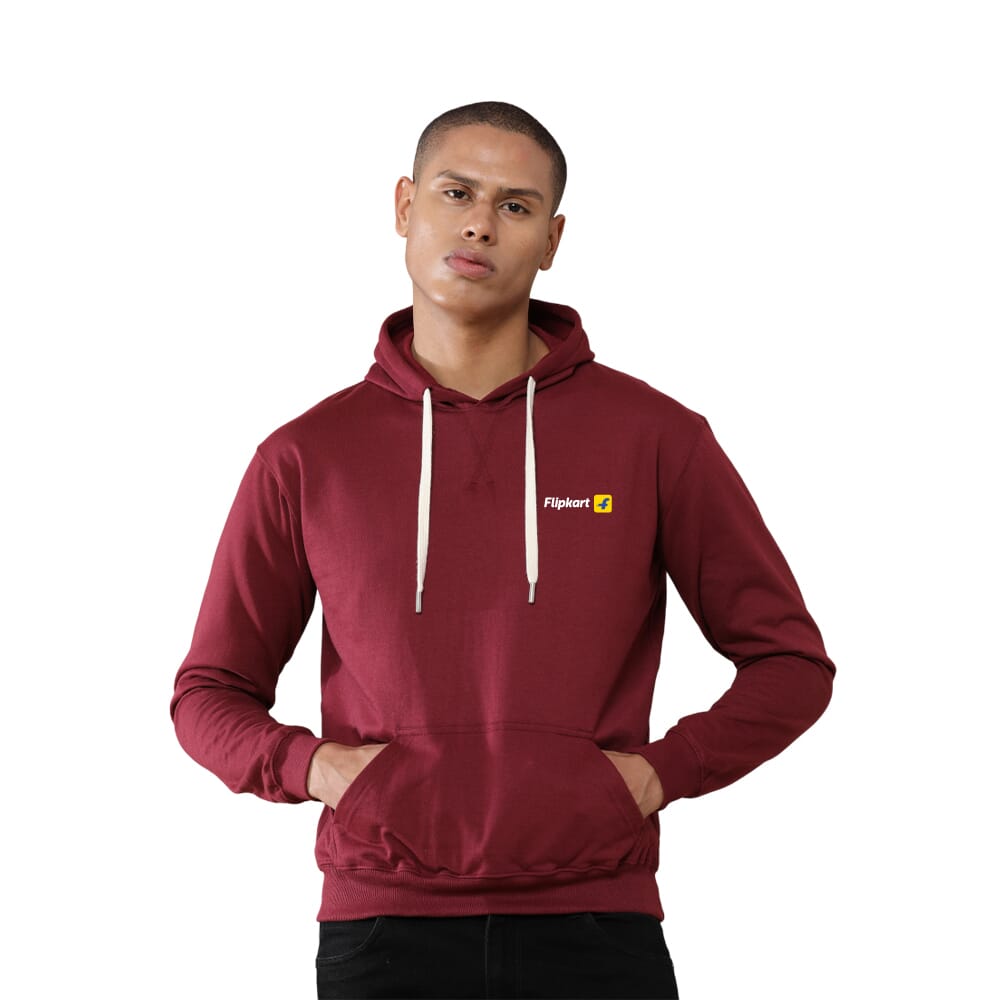 Greys&Blues Unisex Goodie Hoodie Plain-Maroon